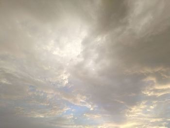 Low angle view of clouds in sky