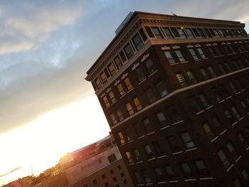 Low angle view of building against sky