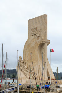  view of sailboats near the monument to the discoveries