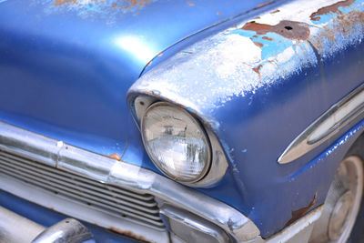 Close-up of vintage car