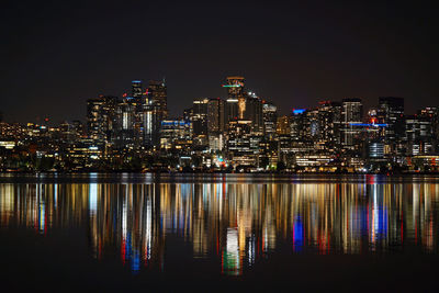 Seattle nightline from lake union