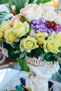 Close-up of rose bouquet