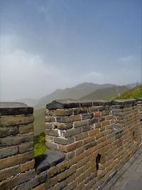View of old ruins against sky