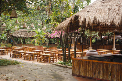Built structure with trees in background