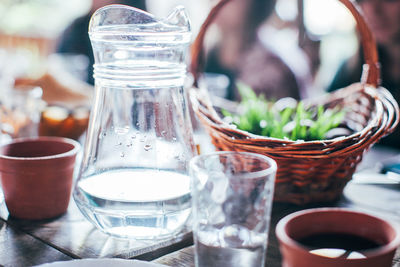 Close-up of drink on table