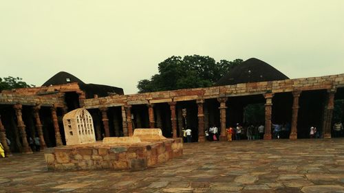 Low angle view of historical building