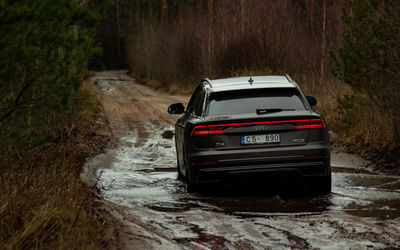 Car on road by land