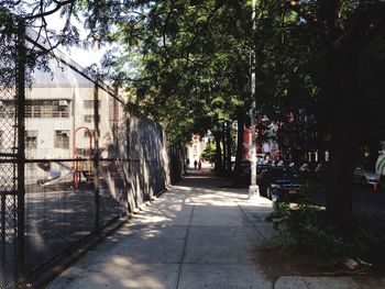 Footpath leading to narrow alley