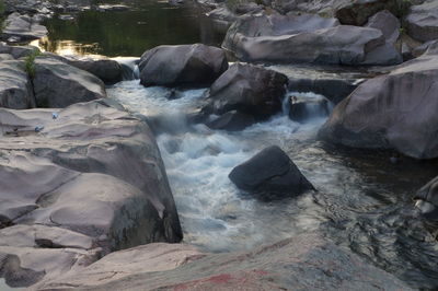 Rocks in water