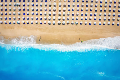 High angle view of swimming pool