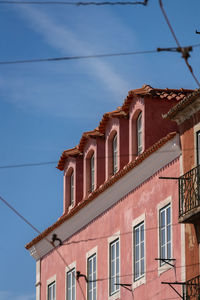 Low angle view of building against sky