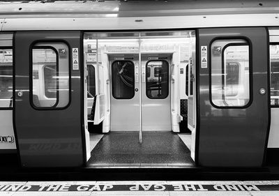 Train at railroad station