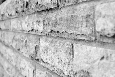 Close-up of brick wall