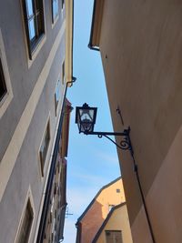 Low angle view of buildings in city