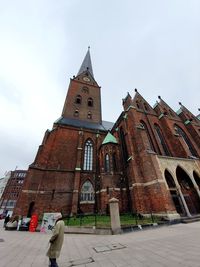 Low angle view of historical building against sky