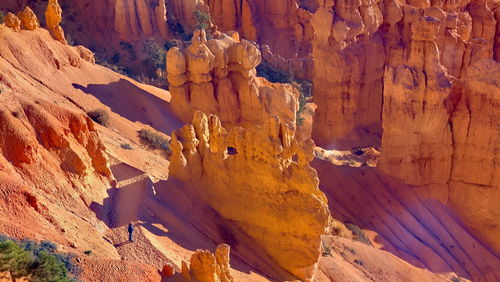 View of rock formations