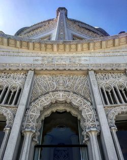 Low angle view of historical building