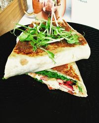 Close-up of served food