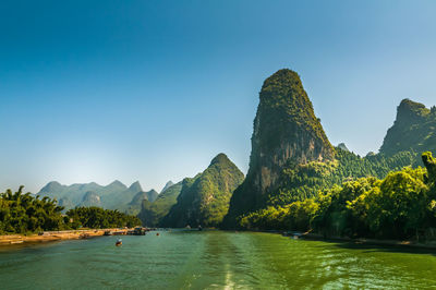 Picturesque guilin karst landscape in china