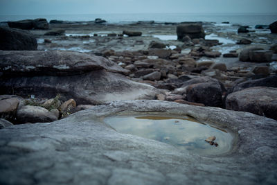 Rocks on beach