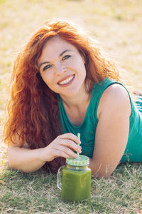 Portrait of a smiling young woman