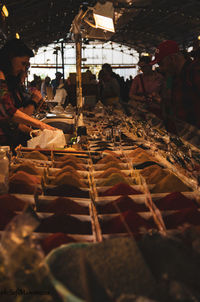Group of people working at construction site
