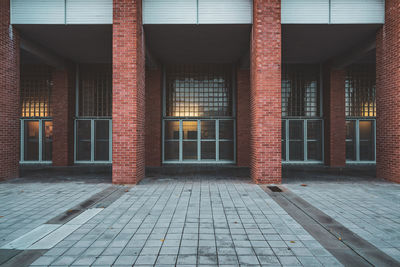 Entrance of building