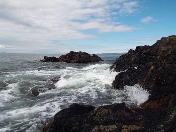 Scenic view of sea against sky