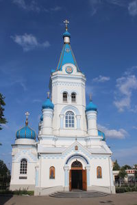 Low angle view of building against sky