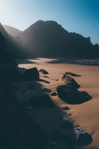 Scenic view of beach