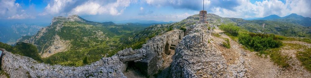 Panoramic view of mount ortigara