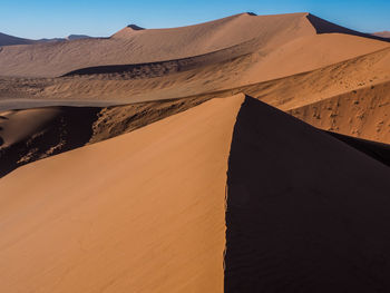 Scenic view of desert against sky