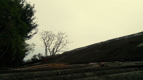 View of landscape against clear sky