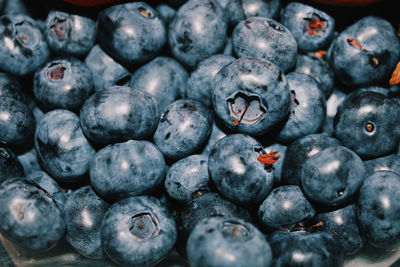 Full frame shot of blueberries