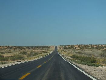 Country road along landscape