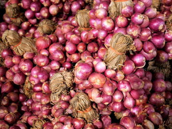 Full frame shot of fruits for sale at market stall