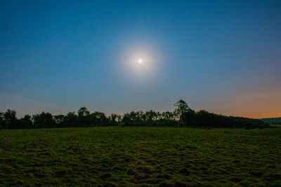 Scenic view of landscape against clear sky