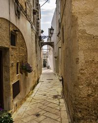 Narrow alley amidst buildings