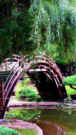 View of bridge in park