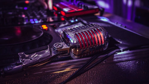 Microphone, dj, party, lights, electronic device