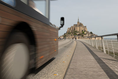 With the bus to le mont-saint-michel.