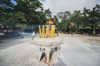 View of temple against sky