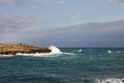 Scenic view of sea against sky