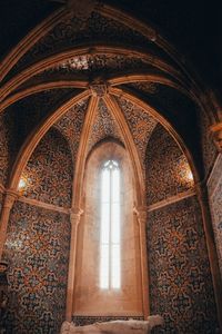 Low angle view of ornate ceiling in building