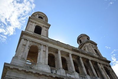 Low angle view of historical building