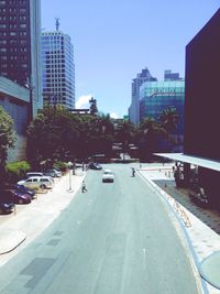 City street with buildings in background