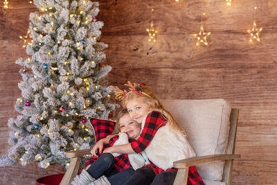 View of christmas tree