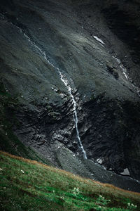 Scenic view of rock on land