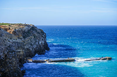 Scenic view of sea against sky