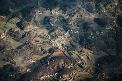 High angle view of water